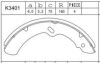 NISSA D106M06D25 Brake Shoe Set